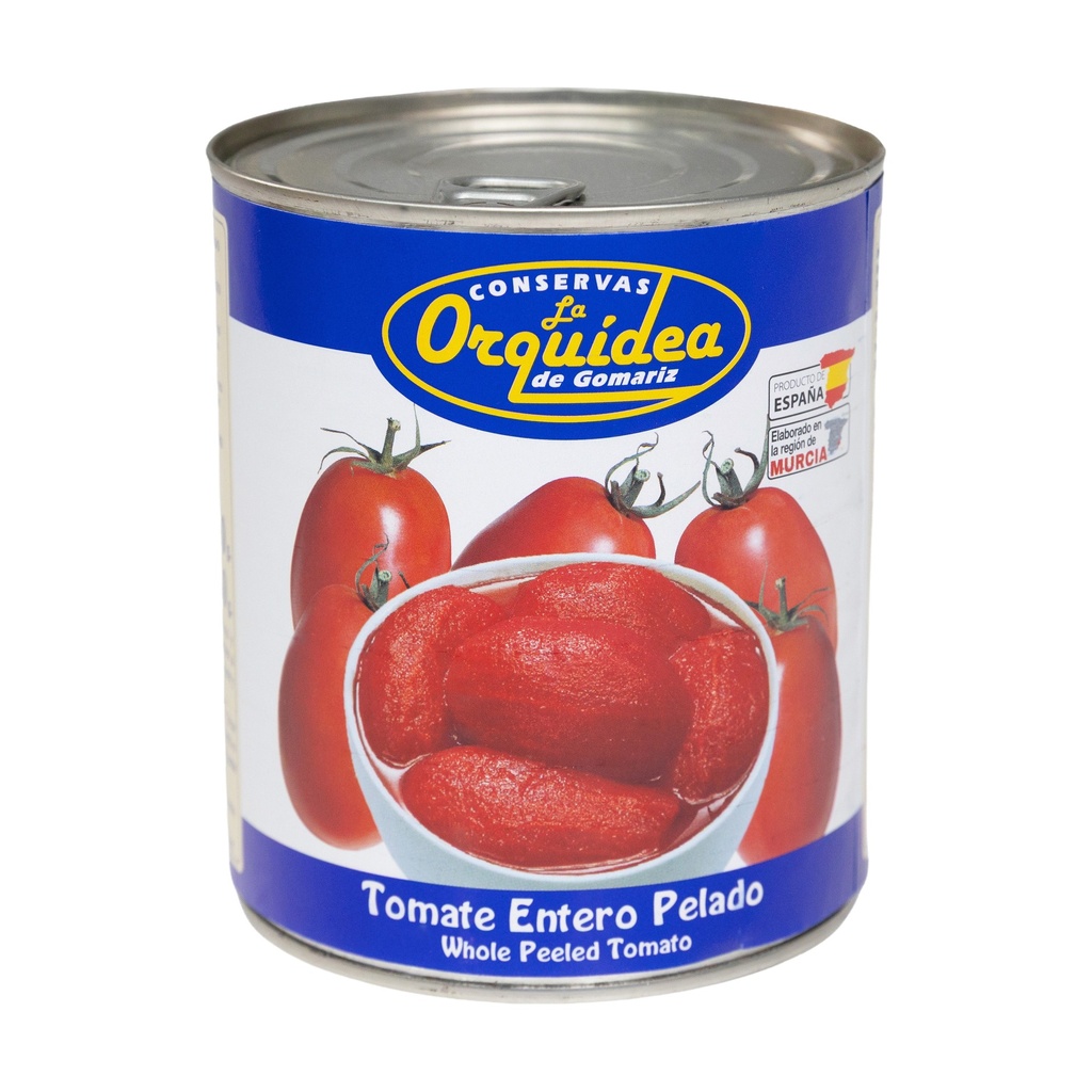 Hand-Peeled Whole Plum Tomatoes — 12 cans of 800 g