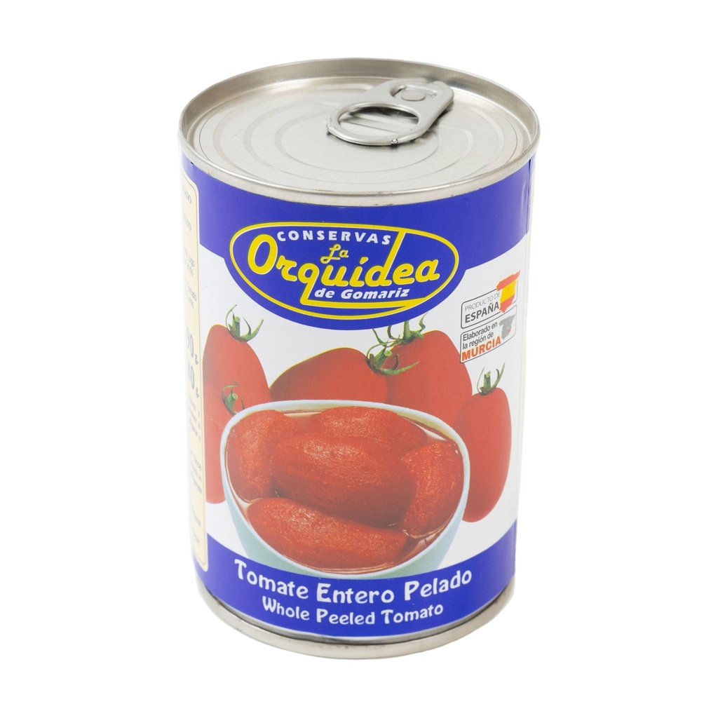 Tomate Pera Entero Pelado a Mano — 24 latas de 400 g