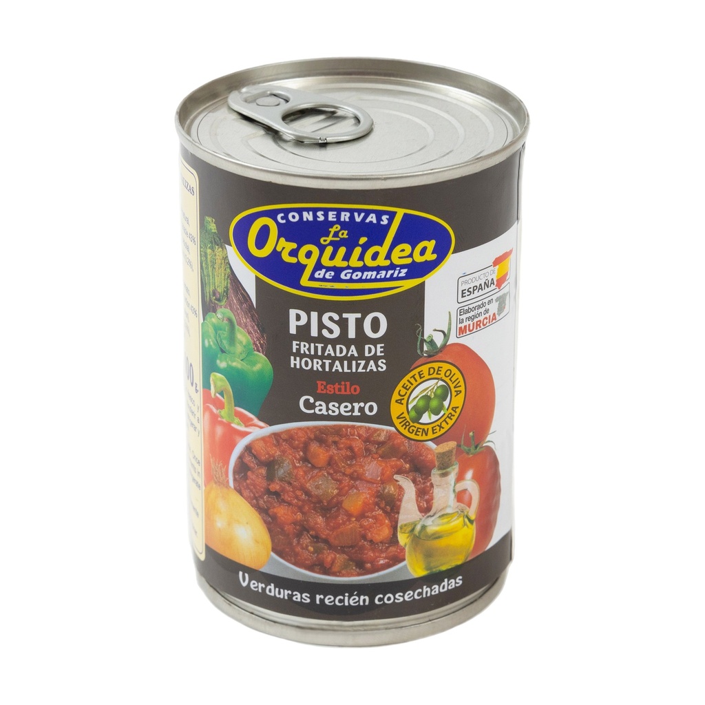 Fritada de Hortalizas «Pisto Murciano» Tradicional con AOVE — 24 latas de 400 g