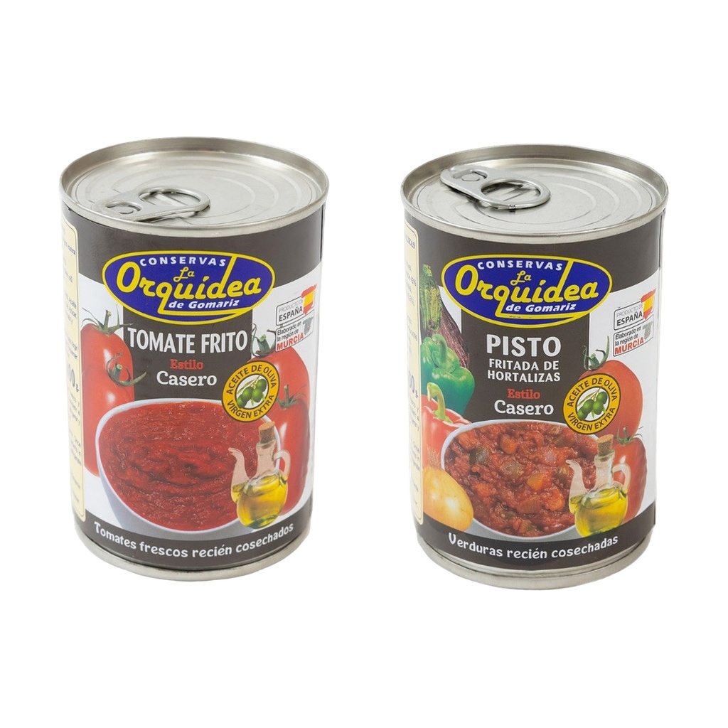 Sauce & Stew Combo — 24 Cans (12 Tomato Sauce + 12 Pisto)